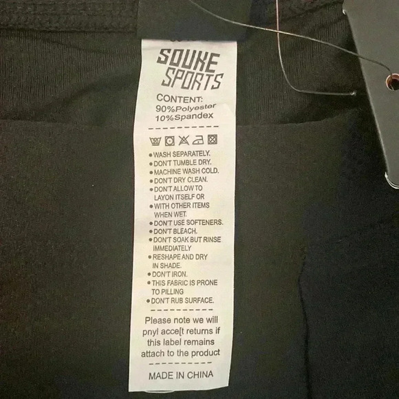 Souke Sports Black Men’s Padded Cycling Shorts NWT Size XXL - Picture 7 of 10